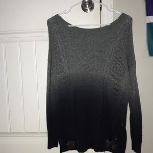 Grey faded to black long sleeve fall shirt